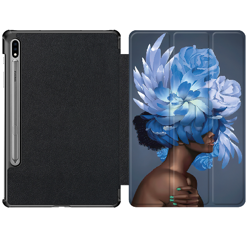 Чехол для Samsung Galaxy Tab S8 Plus X800/X806 12.4" Exquisite Blue Flowers