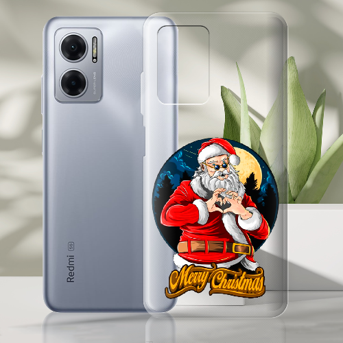 Чехол BoxFace Xiaomi Redmi Note 11E Cool Santa and heart