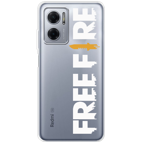 Чехол BoxFace Xiaomi Redmi Note 11E Белый Free Fire