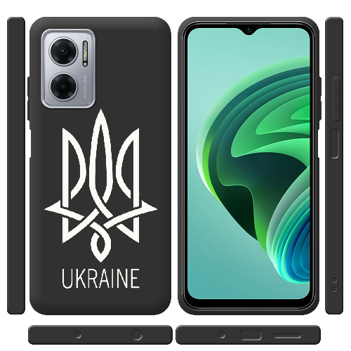 Чехол BoxFace Xiaomi Redmi Note 11E Тризуб монограмма UKRAINE