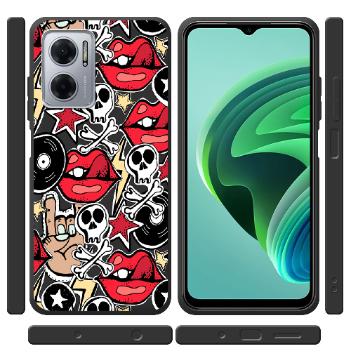 Чехол BoxFace Xiaomi Redmi Note 11E Rock Graffiti