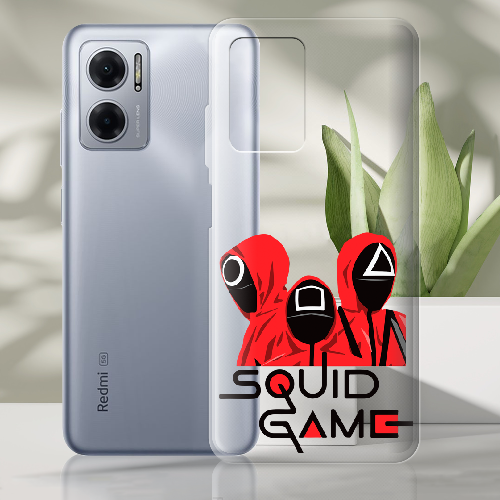 Чехол BoxFace Xiaomi Redmi Note 11E siquid game люди в красном