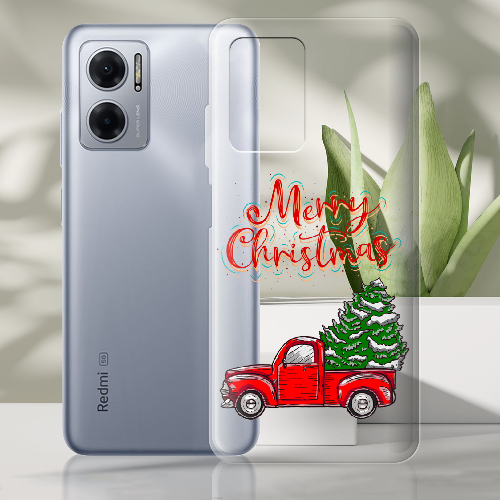 Чехол BoxFace Xiaomi Redmi Note 11E Holiday Car Merry Christmas