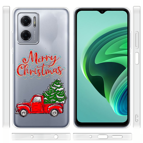 Чехол BoxFace Xiaomi Redmi Note 11E Holiday Car Merry Christmas