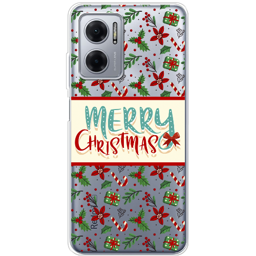 Чехол BoxFace Xiaomi Redmi Note 11E Vintage Christmas Congratulation