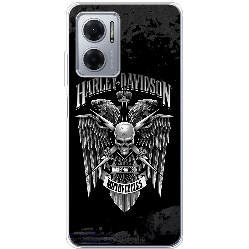 Чехол BoxFace Xiaomi Redmi Note 11E Harley Davidson skull and eagles