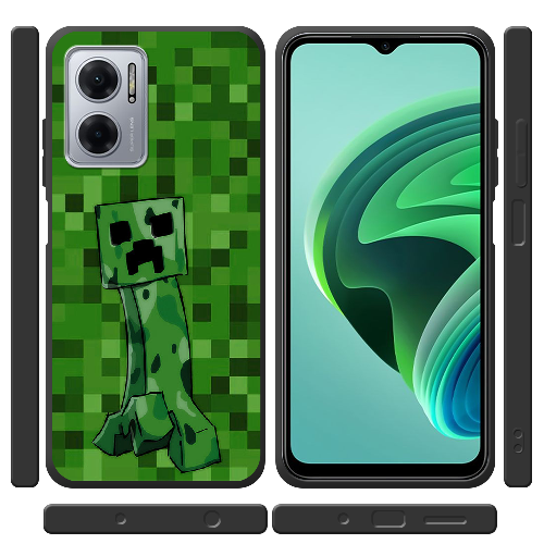 Чехол BoxFace Xiaomi Redmi Note 11E Minecraft Creeper