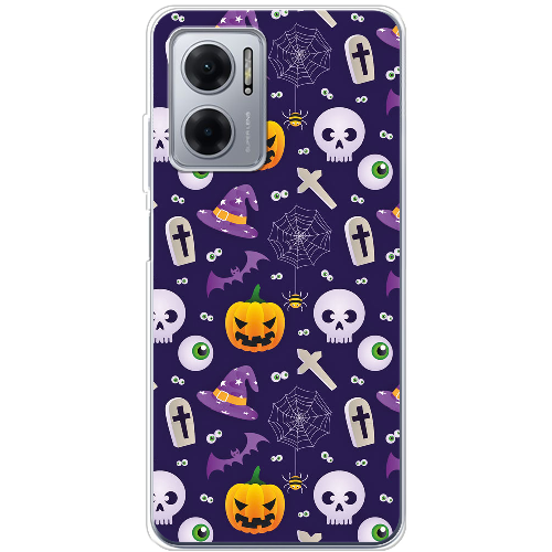 Чехол BoxFace Xiaomi Redmi Note 11E Halloween Purple Mood