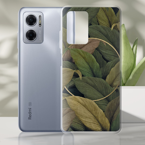 Чехол BoxFace Xiaomi Redmi Note 11E Green Leaf