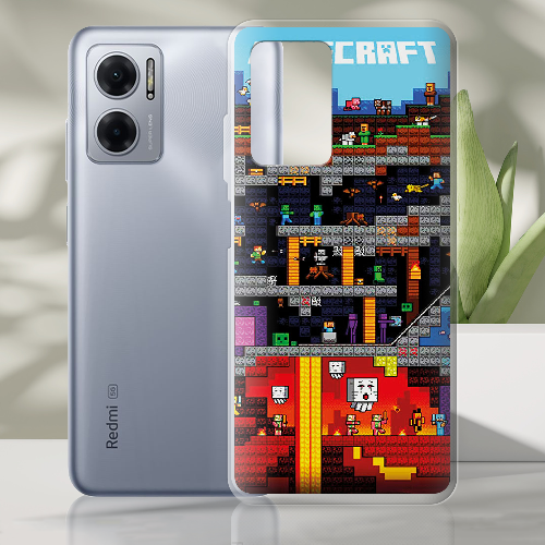 Чехол BoxFace Xiaomi Redmi Note 11E Minecraft Lode Runner