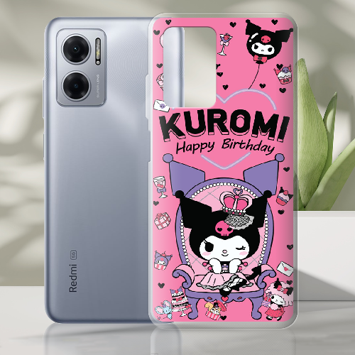 Чехол BoxFace Xiaomi Redmi Note 11E День народження Kuromi