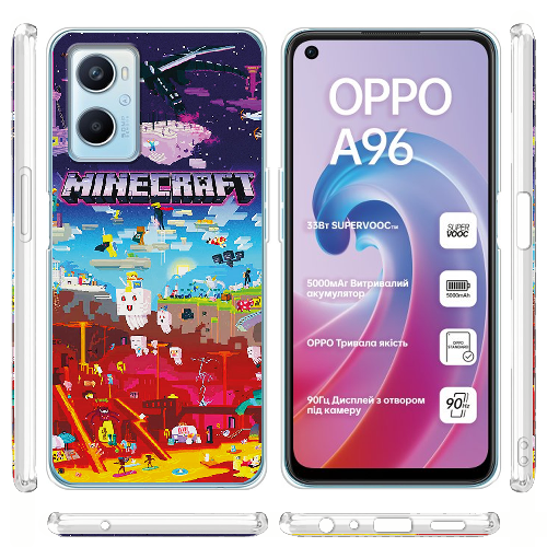 Чехол Boxface OPPO A96 Minecraft World Beyond