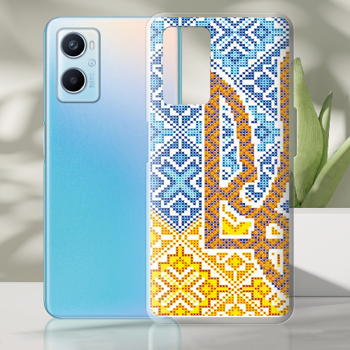 Чехол Boxface OPPO A96 Тризуб Вишивка