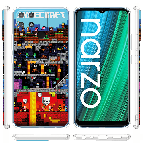 Чехол BoxFace Realme Narzo 50A Minecraft Lode Runner