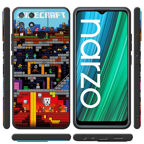 Чехол BoxFace Realme Narzo 50A Minecraft Lode Runner