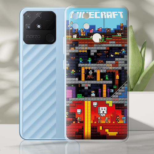 Чехол BoxFace Realme Narzo 50A Minecraft Lode Runner