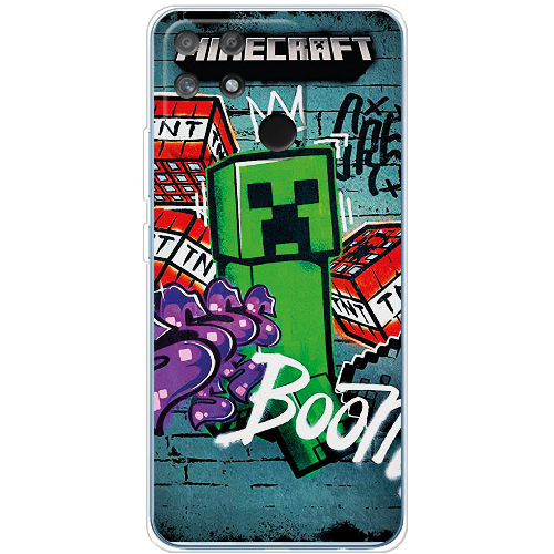 Чехол BoxFace Realme Narzo 50A Minecraft Graffiti