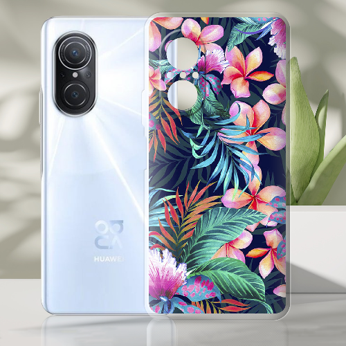 Чехол BoxFace Huawei Nova 9 SE flowers in the tropics