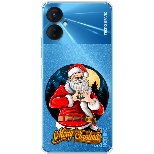 Чехол BoxFace Tecno Spark 9 Pro Cool Santa and heart