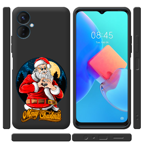 Чехол BoxFace Tecno Spark 9 Pro Cool Santa and heart