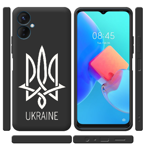 Чехол BoxFace Tecno Spark 9 Pro Тризуб монограмма UKRAINE