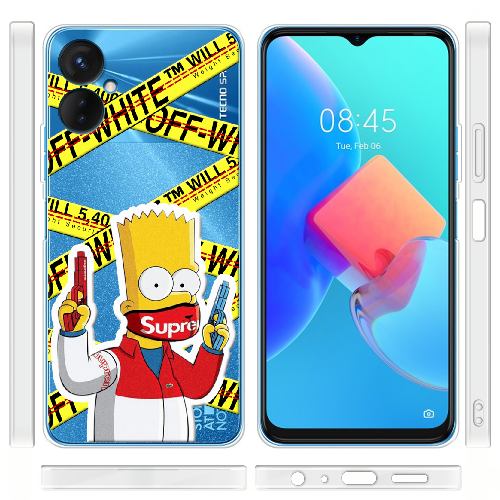 Чехол BoxFace Tecno Spark 9 Pro White Bart