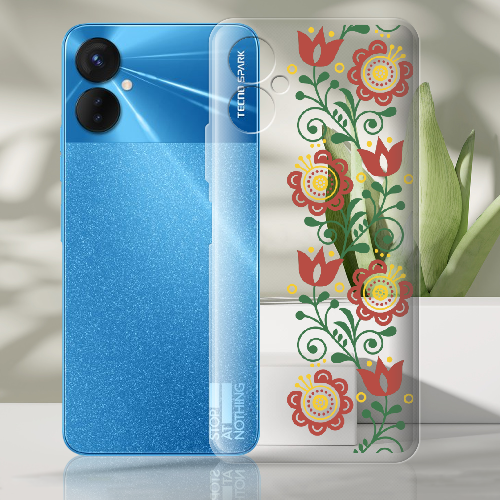 Чехол BoxFace Tecno Spark 9 Pro Ethno Flower