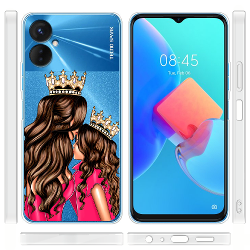 Чехол BoxFace Tecno Spark 9 Pro Queen and Princess