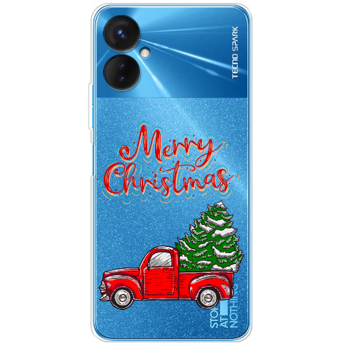 Чехол BoxFace Tecno Spark 9 Pro Holiday Car Merry Christmas