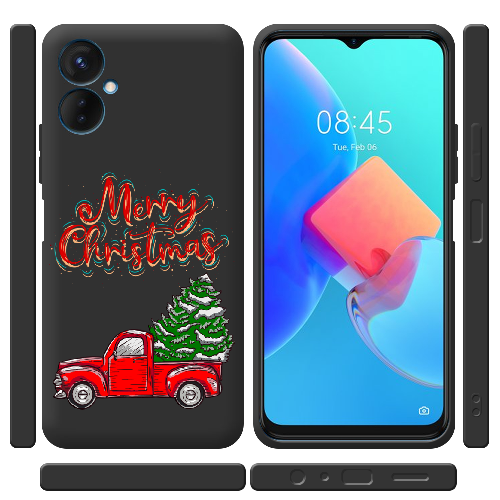 Чехол BoxFace Tecno Spark 9 Pro Holiday Car Merry Christmas