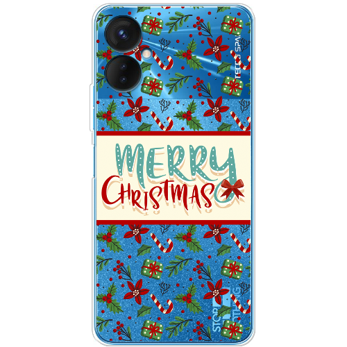 Чехол BoxFace Tecno Spark 9 Pro Vintage Christmas Congratulation