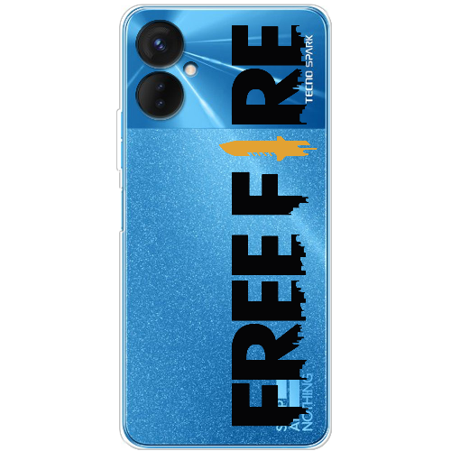 Чехол BoxFace Tecno Spark 9 Pro Черный Free Fire