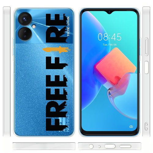 Чехол BoxFace Tecno Spark 9 Pro Черный Free Fire