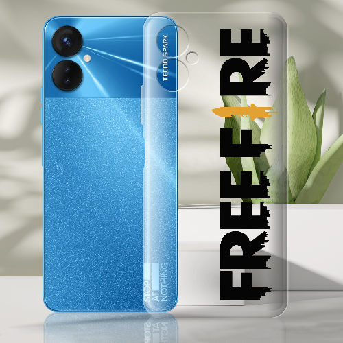 Чехол BoxFace Tecno Spark 9 Pro Черный Free Fire