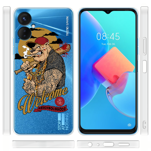 Чехол BoxFace Tecno Spark 9 Pro welcome to thy neighborhood