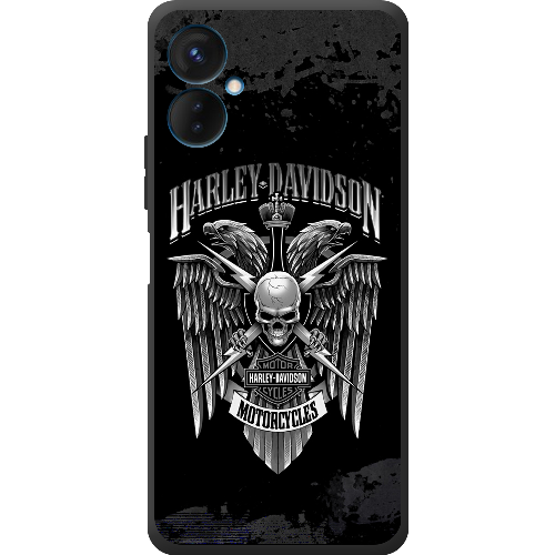 Чехол BoxFace Tecno Spark 9 Pro Harley Davidson skull and eagles