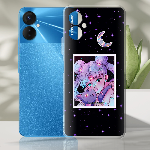 Чехол BoxFace Tecno Spark 9 Pro Sailor Moon night