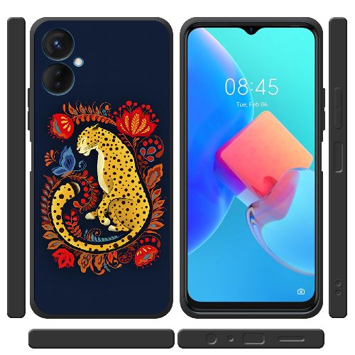 Чехол BoxFace Tecno Spark 9 Pro Petrykivka Leopard