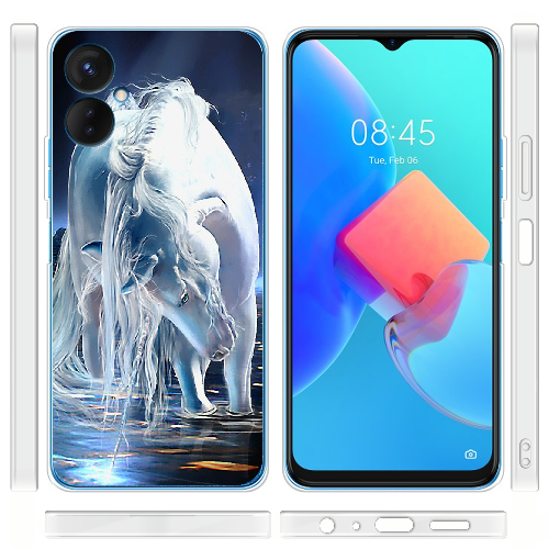 Чехол BoxFace Tecno Spark 9 Pro White Horse