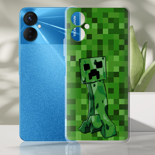 Чехол BoxFace Tecno Spark 9 Pro Minecraft Creeper