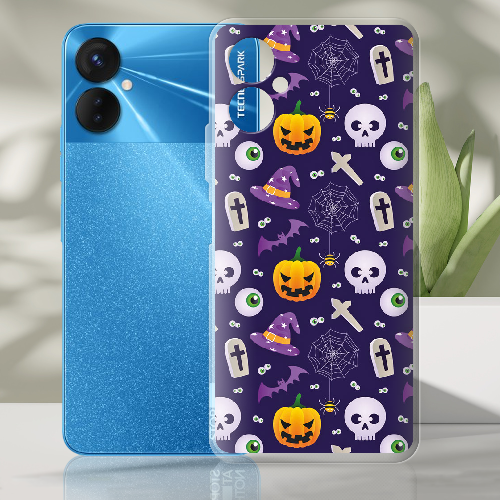 Чехол BoxFace Tecno Spark 9 Pro Halloween Purple Mood