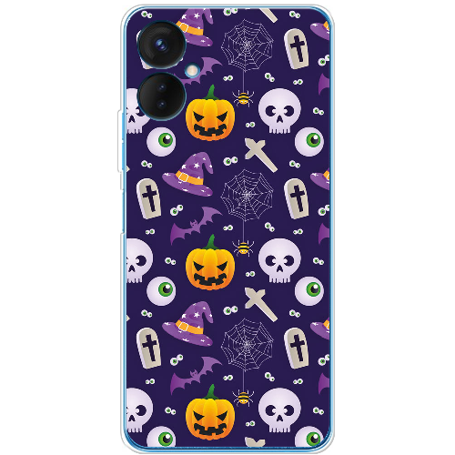 Чехол BoxFace Tecno Spark 9 Pro Halloween Purple Mood