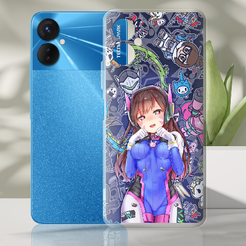 Чехол BoxFace Tecno Spark 9 Pro Overwatch D.VA