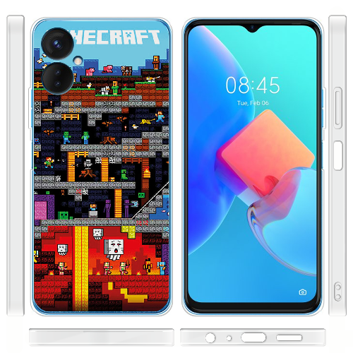 Чехол BoxFace Tecno Spark 9 Pro Minecraft Lode Runner