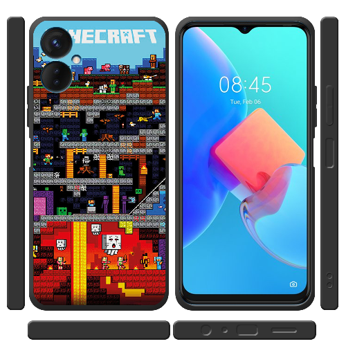 Чехол BoxFace Tecno Spark 9 Pro Minecraft Lode Runner