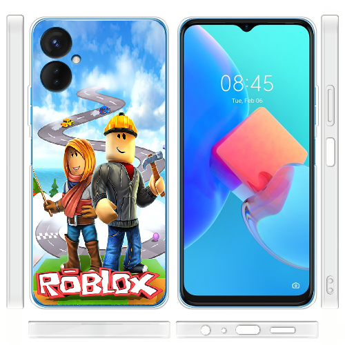 Чехол BoxFace Tecno Spark 9 Pro Roblox Білдерман