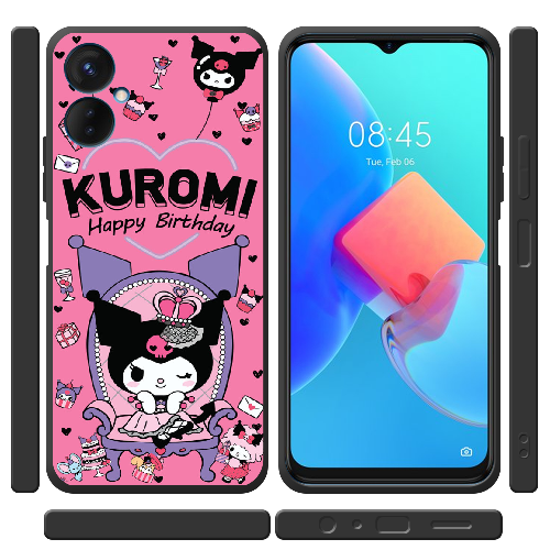 Чехол BoxFace Tecno Spark 9 Pro День народження Kuromi