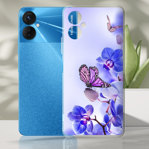 Чехол BoxFace Tecno Spark 9 Pro Orchids and Butterflies