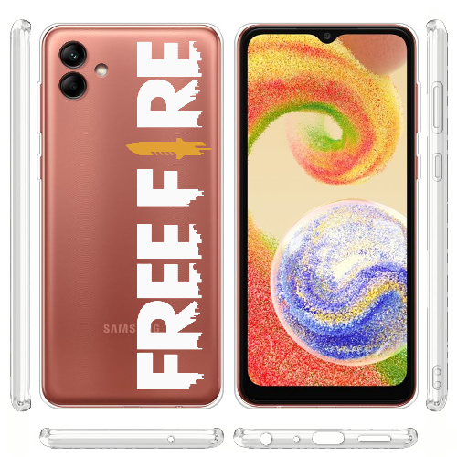 Чехол BoxFace Samsung Galaxy A04 (A045) Белый Free Fire