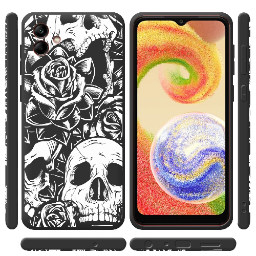 Чехол BoxFace Samsung Galaxy A04 (A045) Skull and Roses